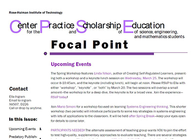 Focal Point Newsletter